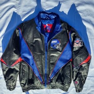 Vintage PRO PLAYER Giants 90s Leather Jacket